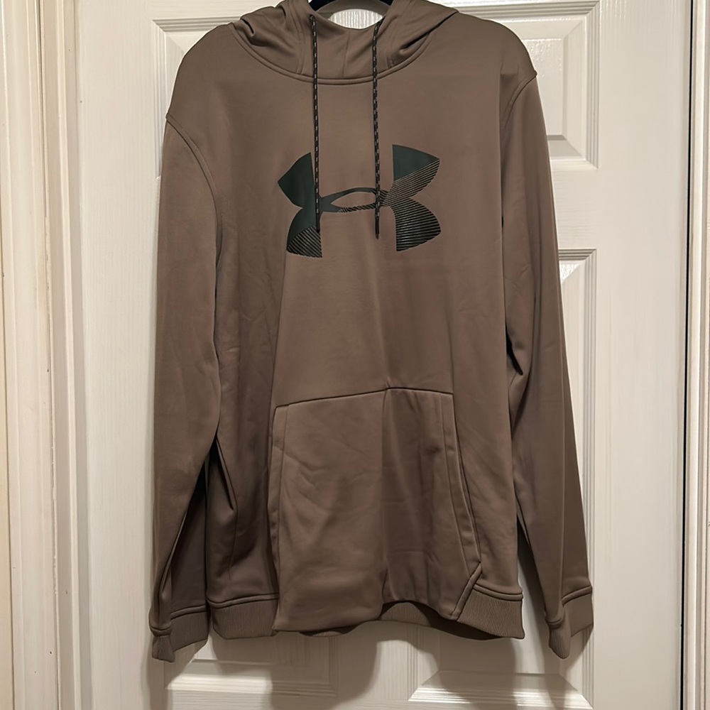 Men’s Hoodie Under 2XL Armor Green with Front Pocket